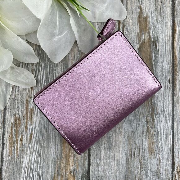 Coach Metallic Pink Micro Wallet Bag Purse - Picture 3 of 8